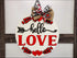 Heart-shaped door sign for Valentine’s Day decor, Hello Love Door Hanger